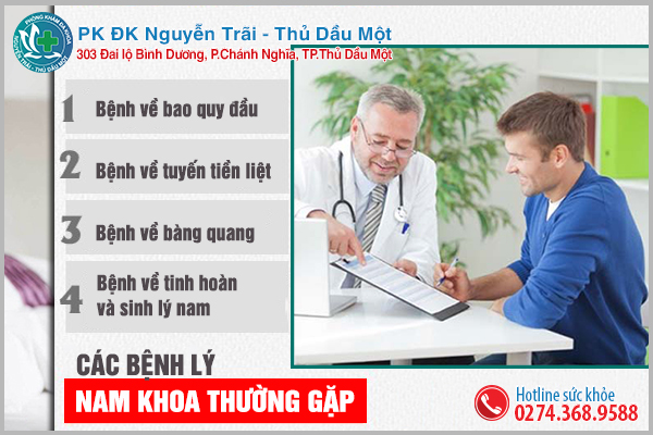 Các bệnh nam khoa thường gặp ở nhiều anh em