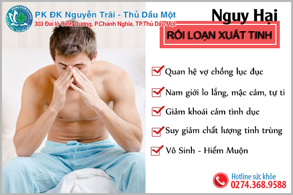 Những nguy hiểm khôn lường khi bị rối loạn xuất tinh