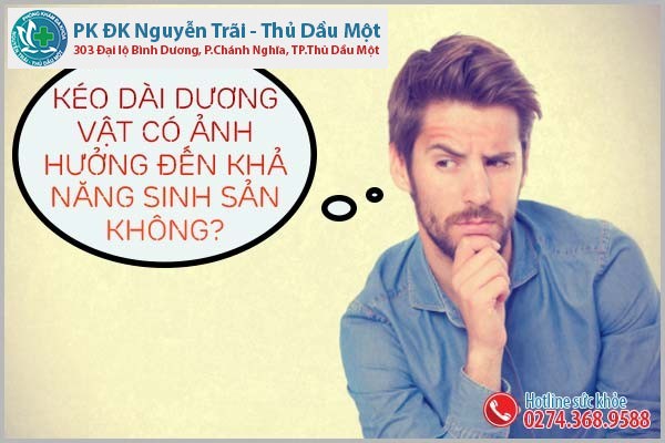 Kéo dài dương vật có ảnh hưởng đến khả năng sinh sản không?