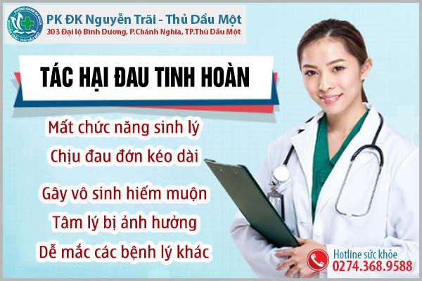 Nguy hiểm khi nam giới bị đau tinh hoàn